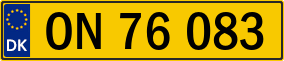 Truck License Plate